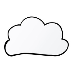 cartoon doodle weather cloud