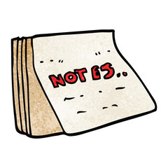 cartoon doodle note pad