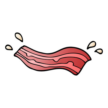 Cartoon Doodle Bacon