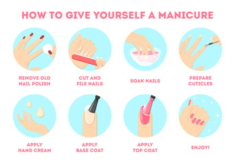 How to give yourself manicure at home