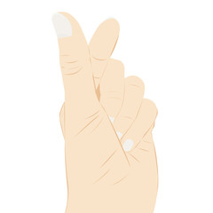 Vector love Korean hand.