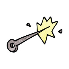 cartoon doodle sewing needle