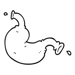 line drawing cartoon organ