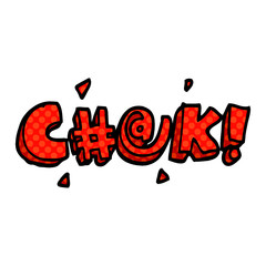 Obraz premium cartoon doodle swear word