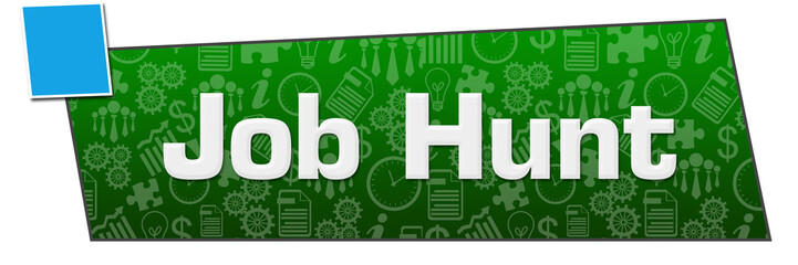 Job Hunt Business Texture Square Green Blue Horizontal 
