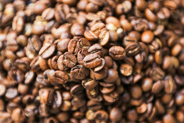 coffee beans in pile