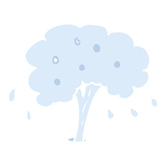 flat color illustration of a cartoon water spout