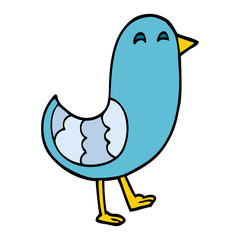 cartoon doodle bluebird