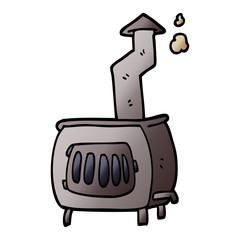 cartoon doodle old wood burner