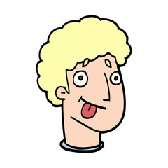 cartoon doodle male face