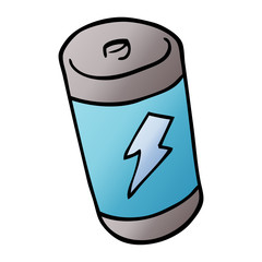 cartoon doodle of a battery