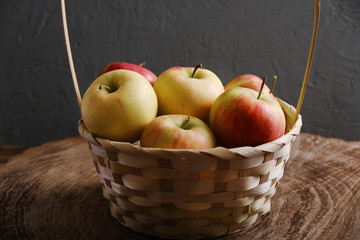 basket full apple