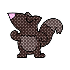 cartoon doodle squirrel