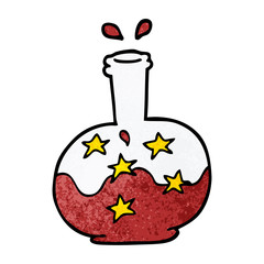 cartoon doodle magic potion
