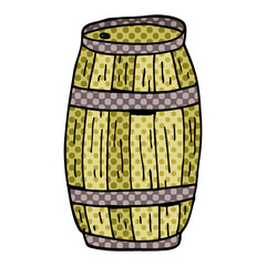 cartoon doodle beer barrel