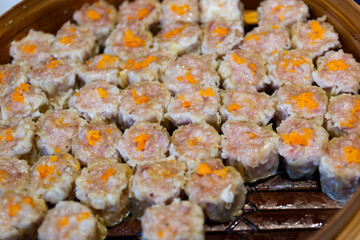 Chinese food kind of Chinese snacks in steam cooked with a high temperature and Have a delicious 