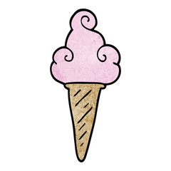 cartoon doodle ice cream
