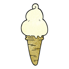 cartoon doodle ice cream