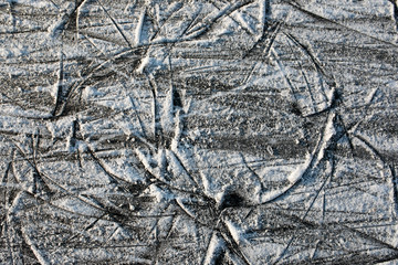 ice background. ice surface texture