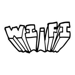 line drawing cartoon tablets