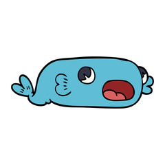 cartoon doodle of a fish