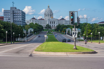 Fototapeta na wymiar Minnesota State Capitol building in St. Paul, Minnesota, July 23, 2017