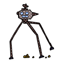 Obraz premium cartoon doodle space rocket