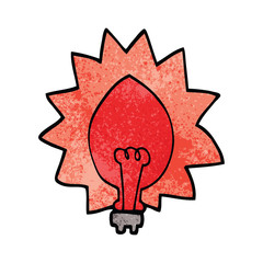 cartoon doodle light bulb