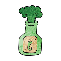 cartoon doodle hot chili sauce