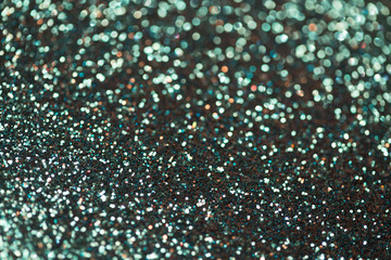 blue glitter background, christmas, underwater, ocean blue with bokeh