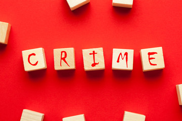 Crime written in cubes