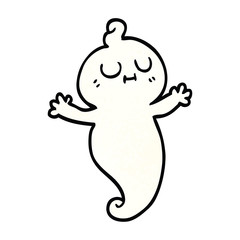cartoon doodle ghost