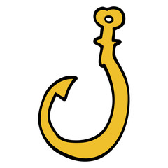 cartoon doodle hook