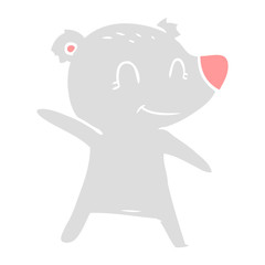 Obraz premium smiling bear pointing