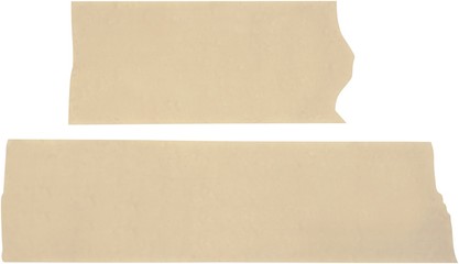Pieces of packing tape