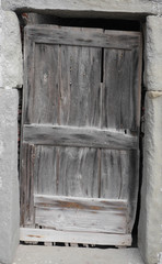 old wooden door