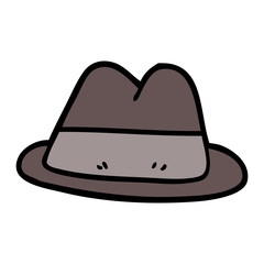 cartoon doodle hat