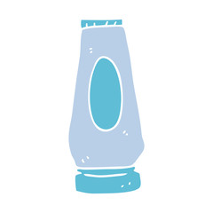 flat color illustration of a cartoon lotion