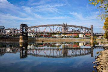 Obraz premium Magdeburger Hubbrücke
