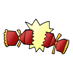 cartoon doodle cracking cracker