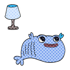 cartoon doodle of a fish