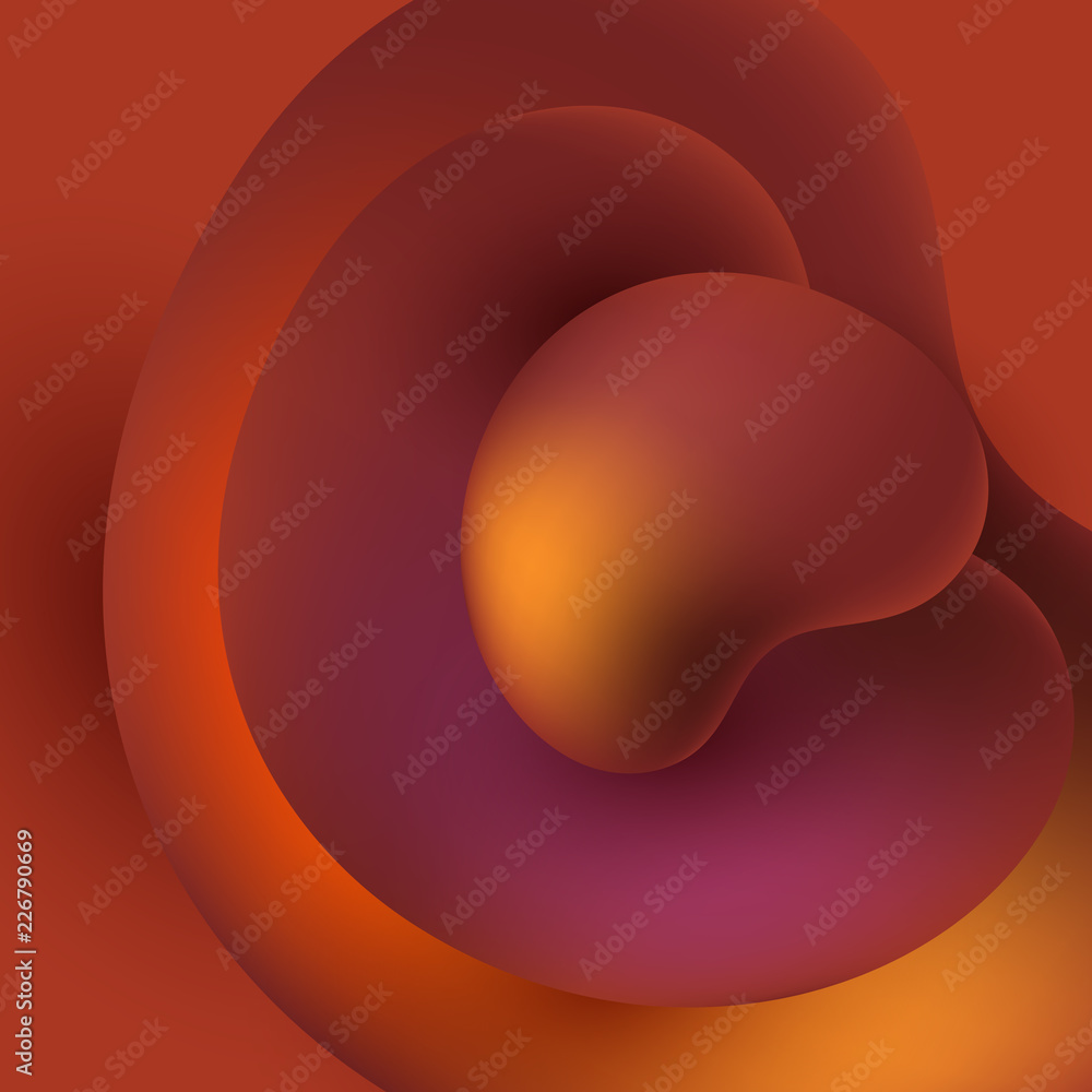 Poster vector geometric shape, abstract colorful futuristic background