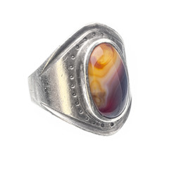 Jewelry, silver rings on white background