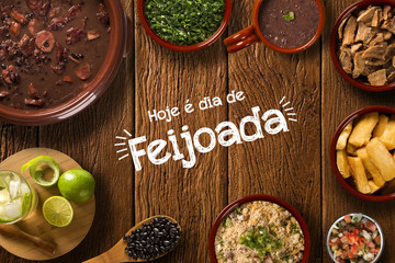 Brazilian Feijoada Food. Written 