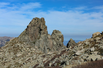 Fototapeta na wymiar Gebirge auf Korsika