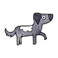 cartoon doodle happy dog