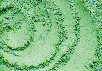 powder for the face. cosmetic texture. selective focus.