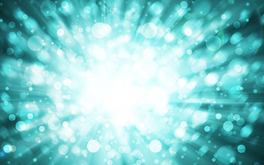 Dark blue sparkle rays lights with bokeh elegant show on stage abstract background. Dust sparks background.