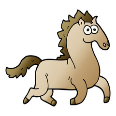 cartoon doodle magnificent stallion