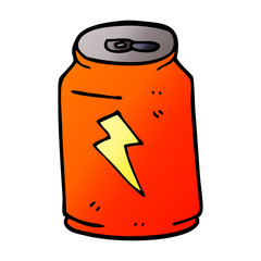 cartoon doodle energy drink